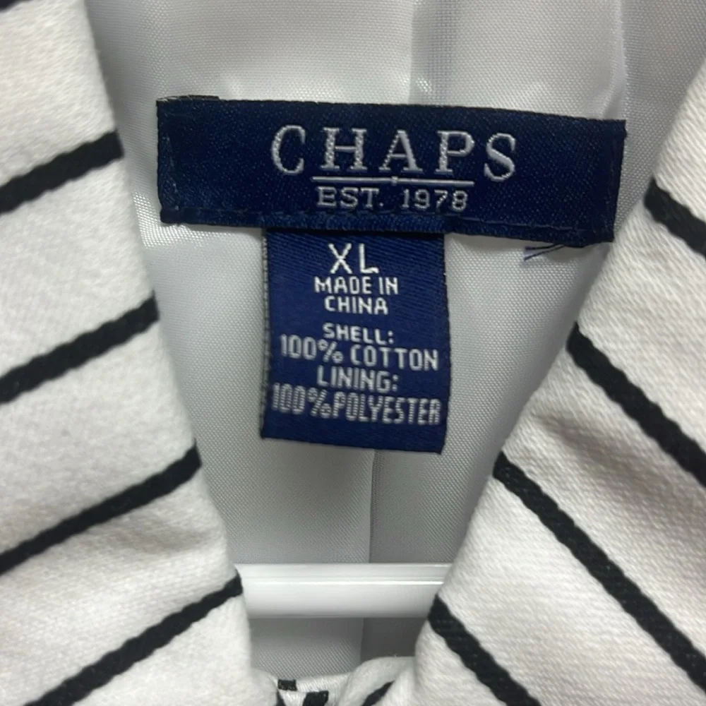 Chaps Jacket Striped - Picture 3 of 4